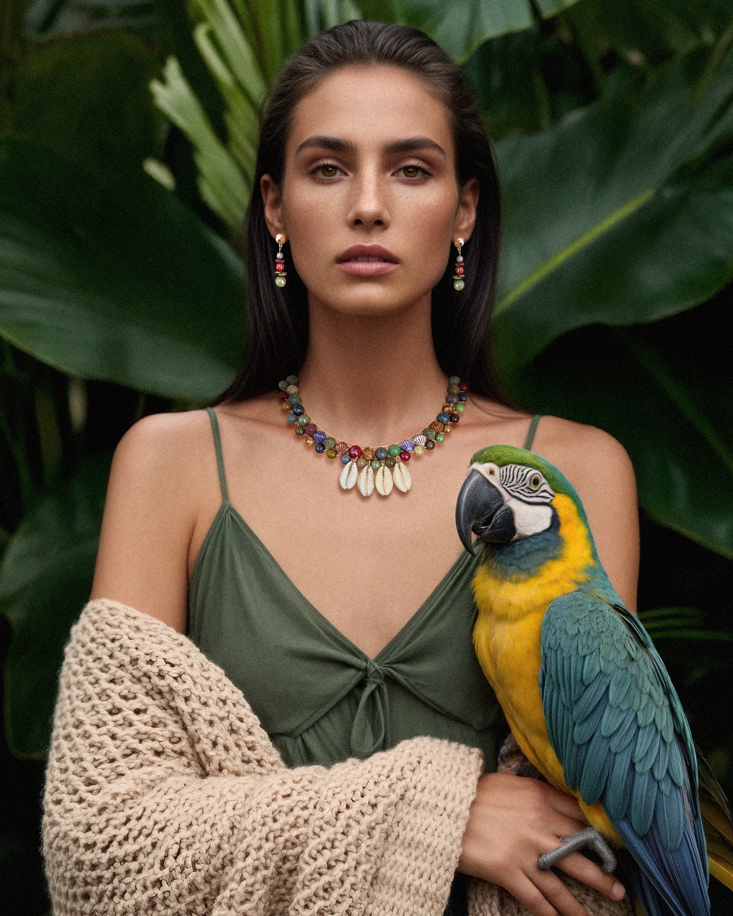 Collar-gargantilla Papagayo colección CALA TERRA