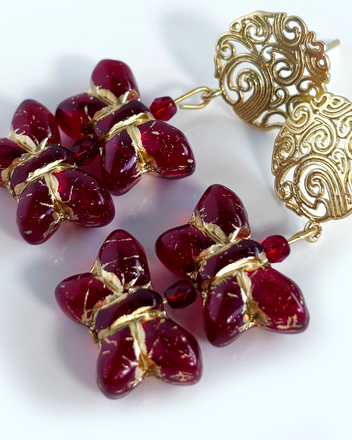 Tudor butterfly earrings from the CALA EMPERATRIZ collection