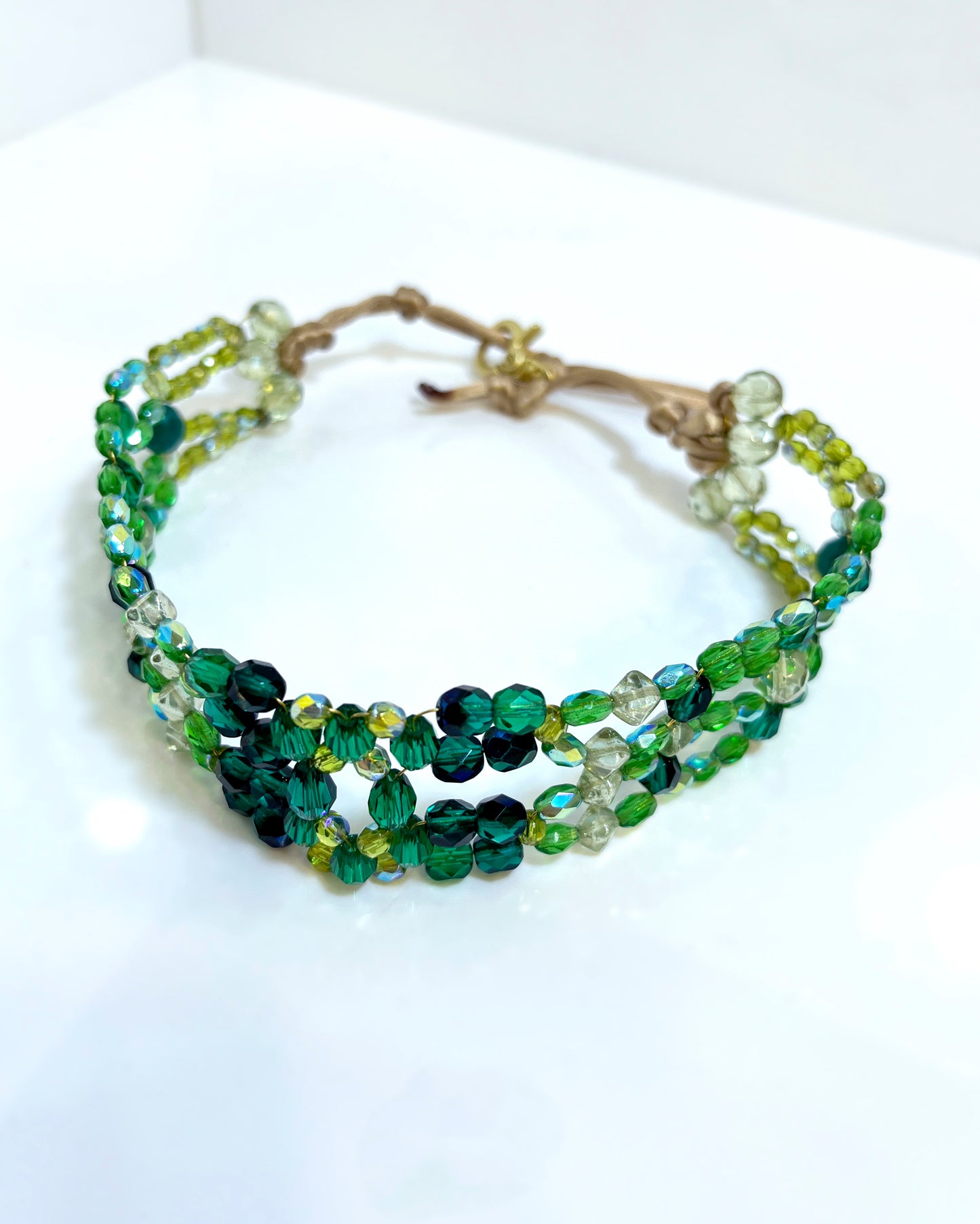 Choker LUXURY cristales verdes