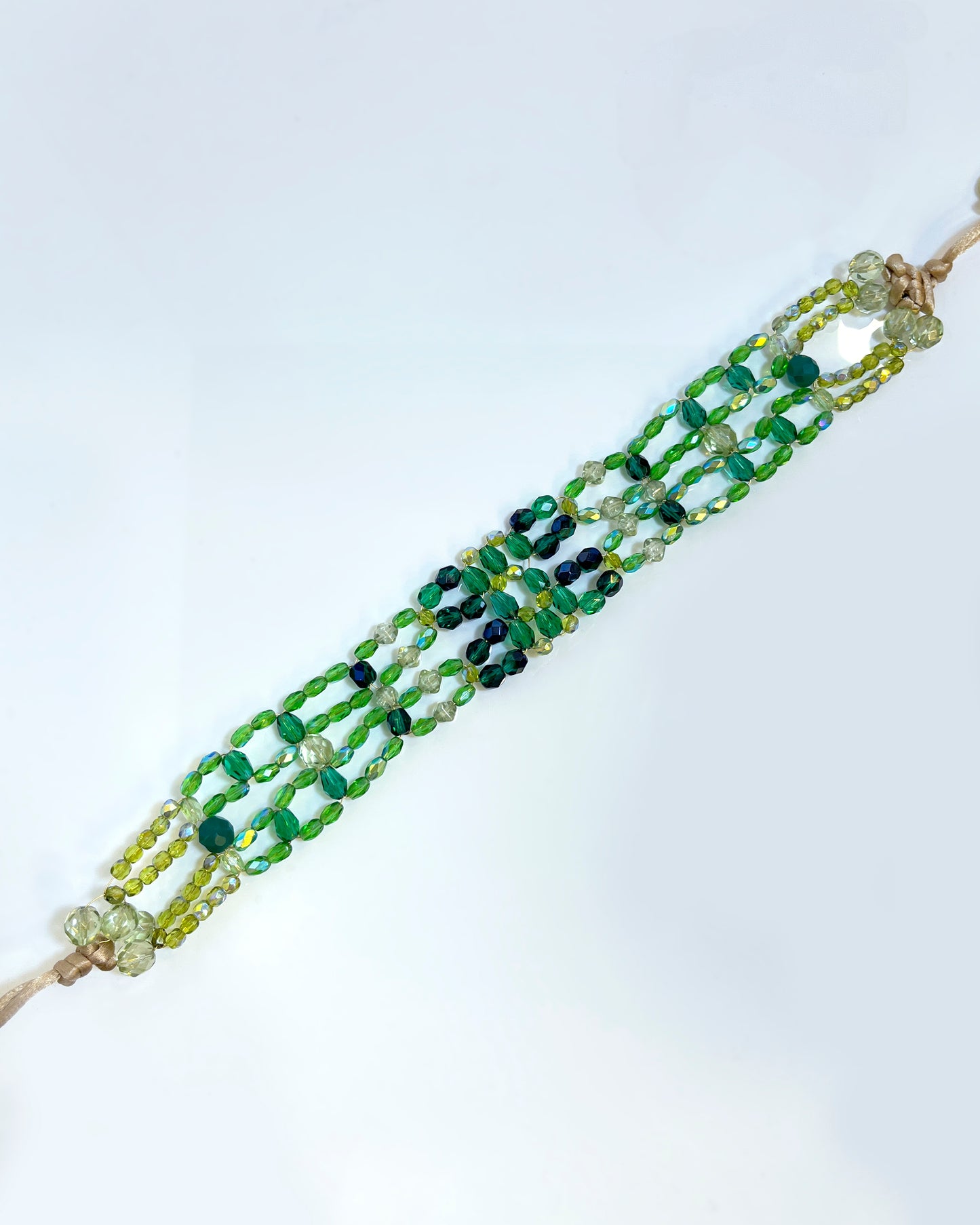 Choker LUXURY cristales verdes