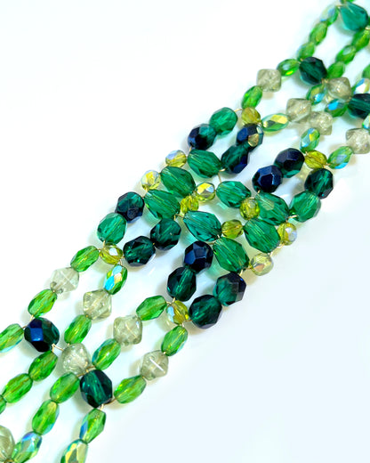 Choker LUXURY cristales verdes