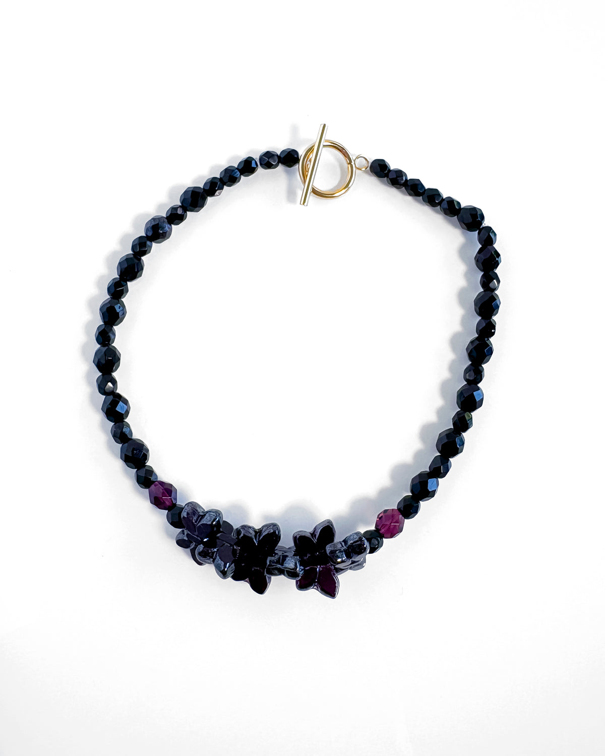 Collar-Choker Papillon Black Violet