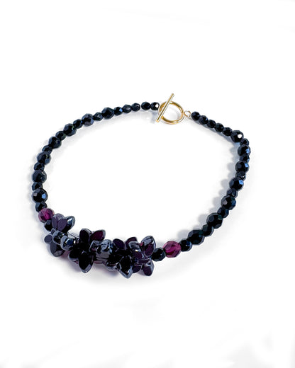 Collar-Choker Papillon Black Violet