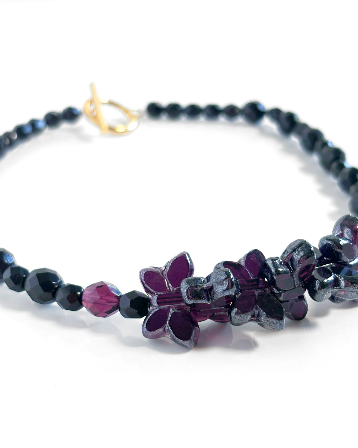 Collar-Choker Papillon Black Violet