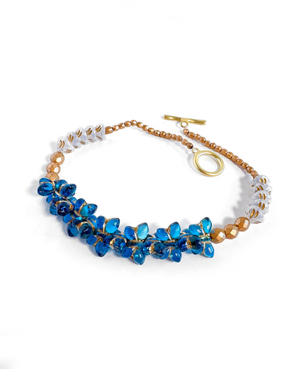 Collar - Choker Papillon Blue