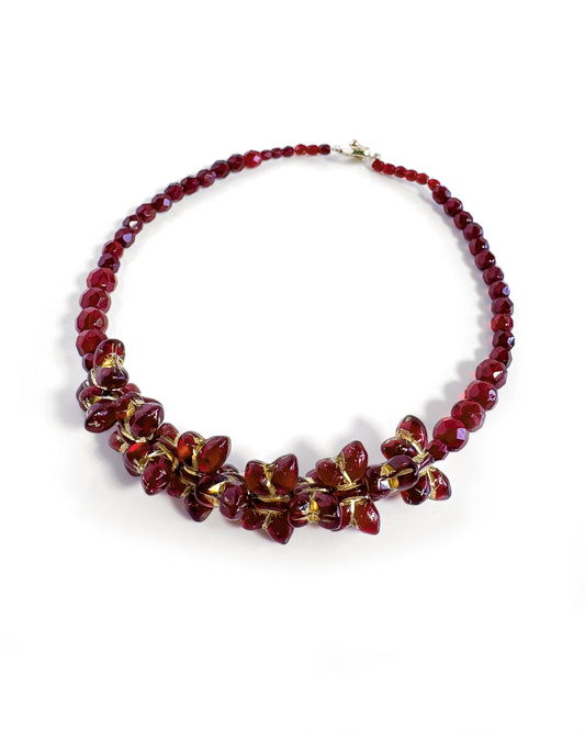 Collar-Choker Papillon Merlot