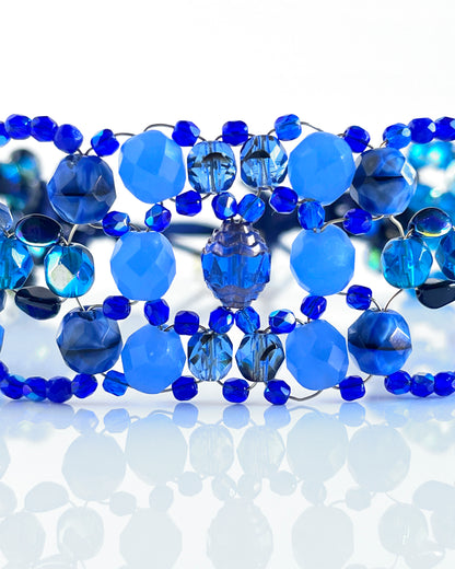 Choker LÚXURY cristales azules