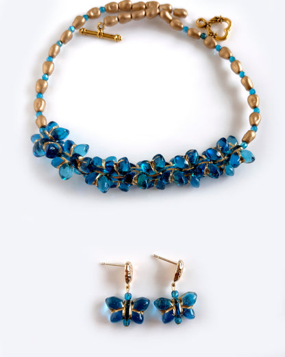 Collar Papillon Blue
