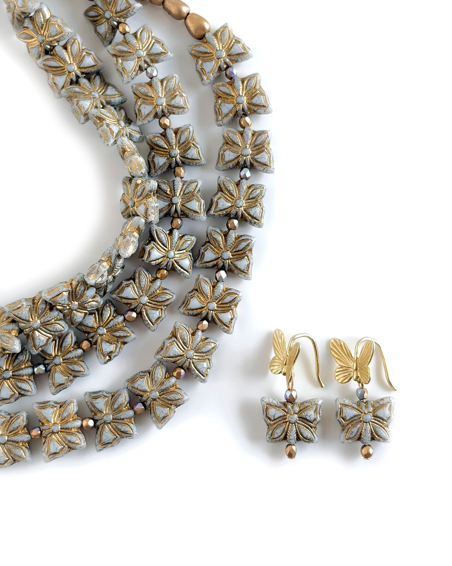 Collar Papillon Blanc