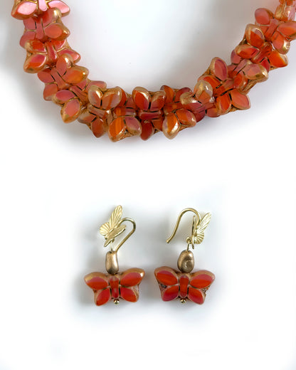 Collar Papillon Coral