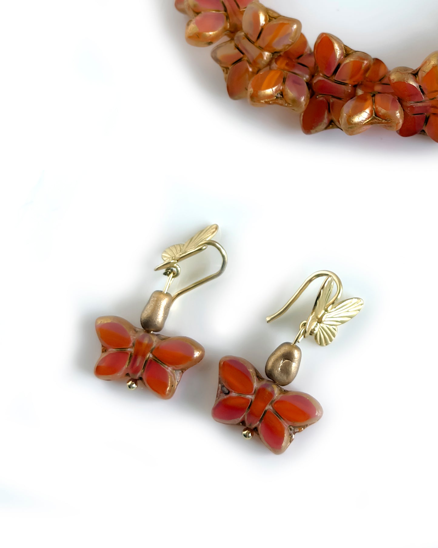 Pendientes Papillon Coral