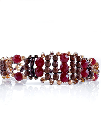 Brown crystal choker