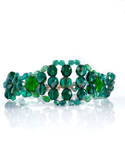 LUXURY choker green crystals