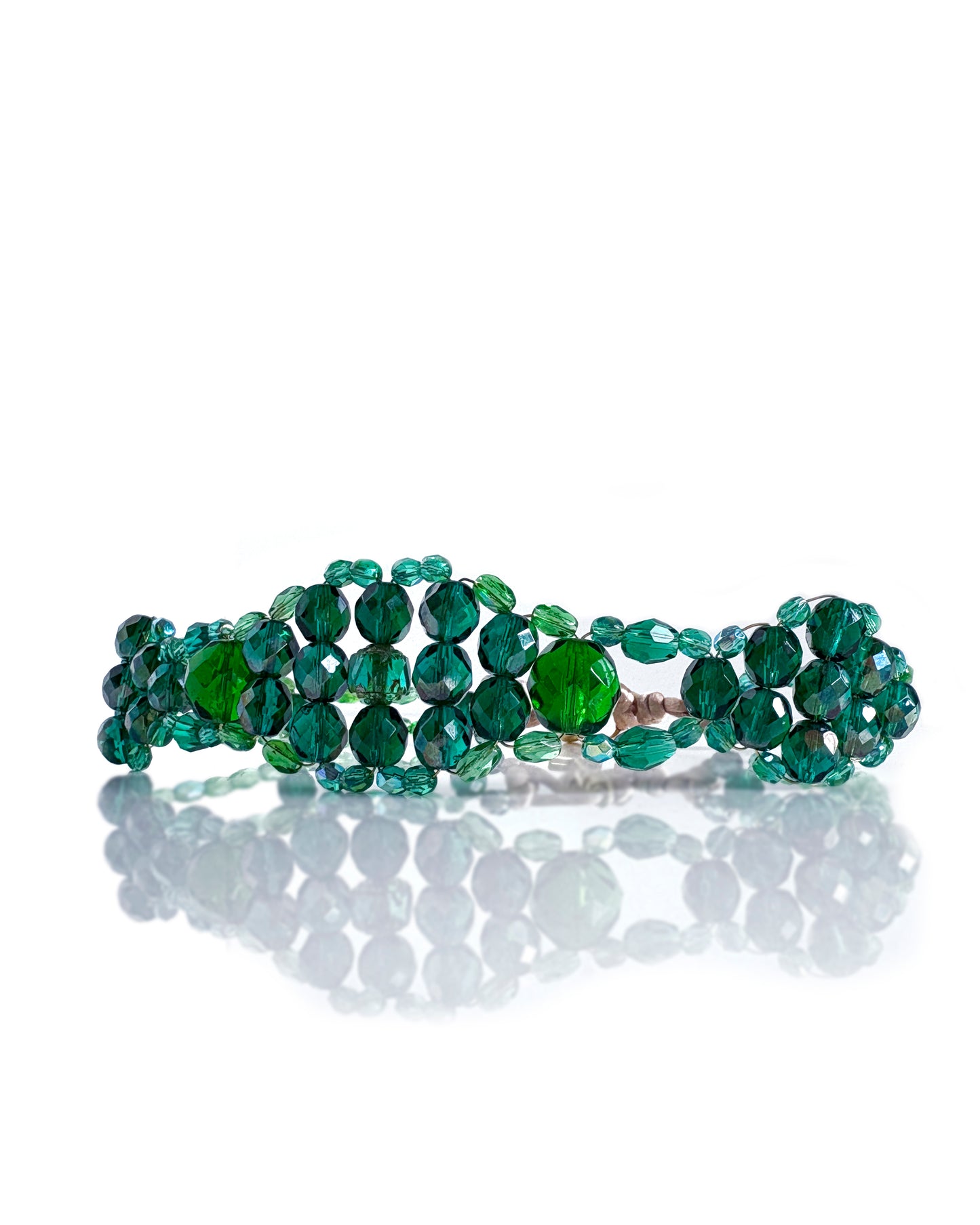 LUXURY choker green crystals