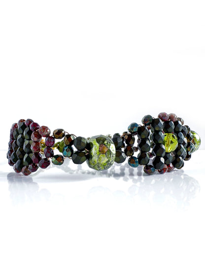 LUXURY choker green crystals