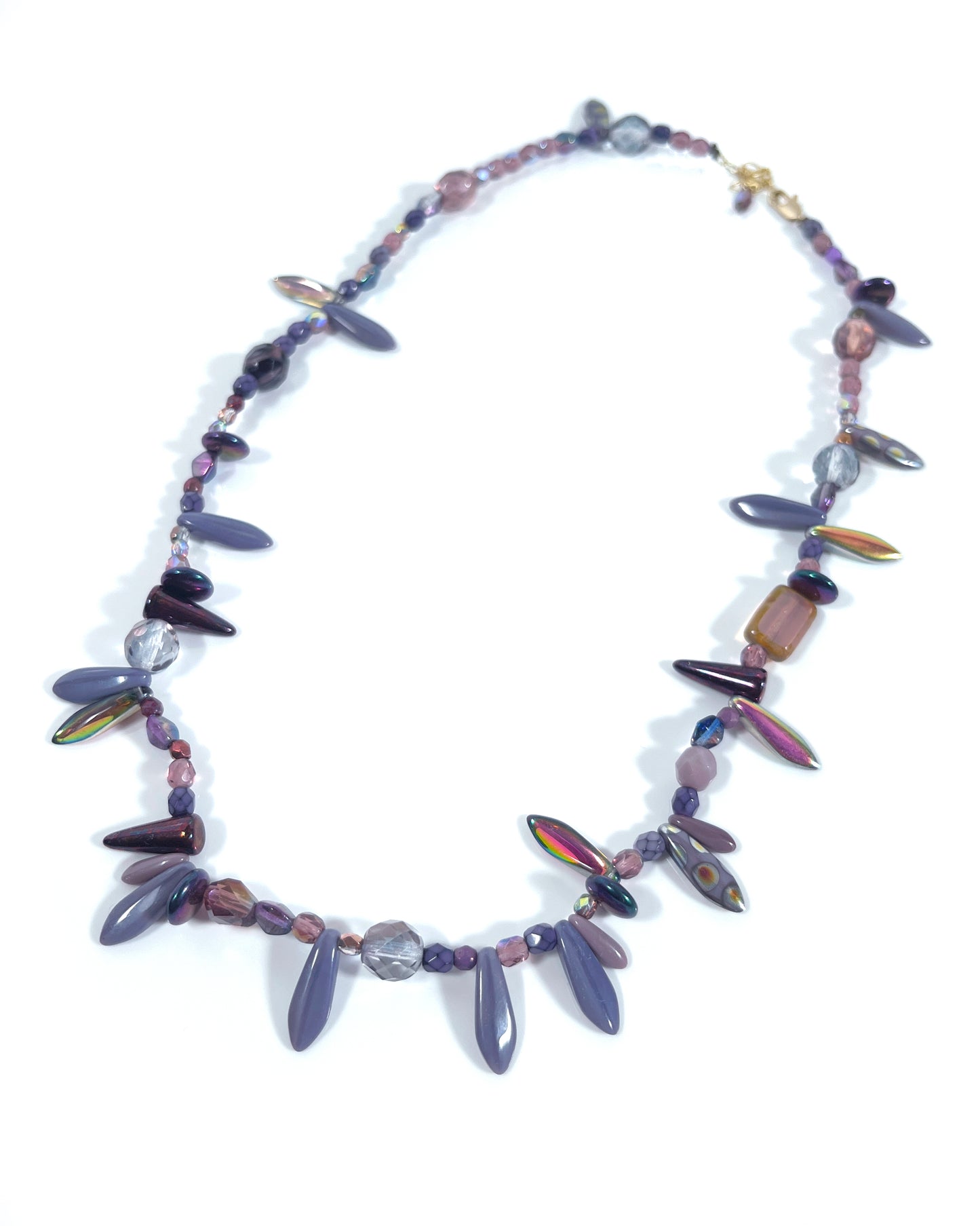 Collar - CALEIDO- cristales lavanda