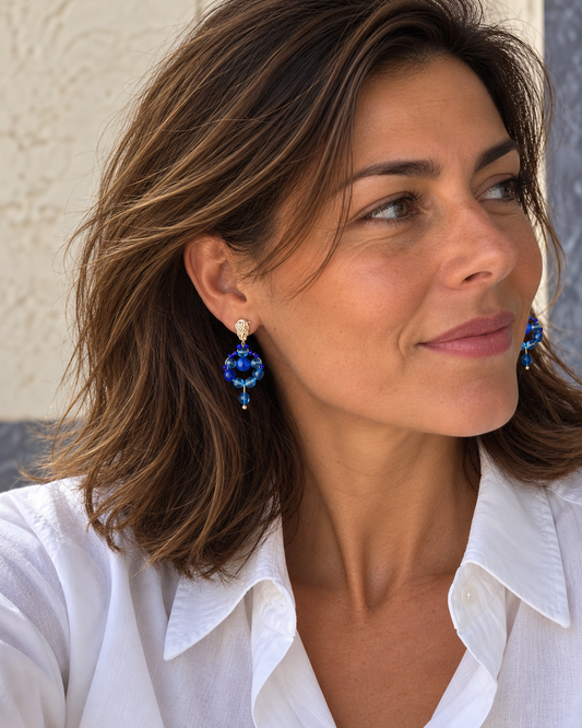 Pendientes  Zafiro