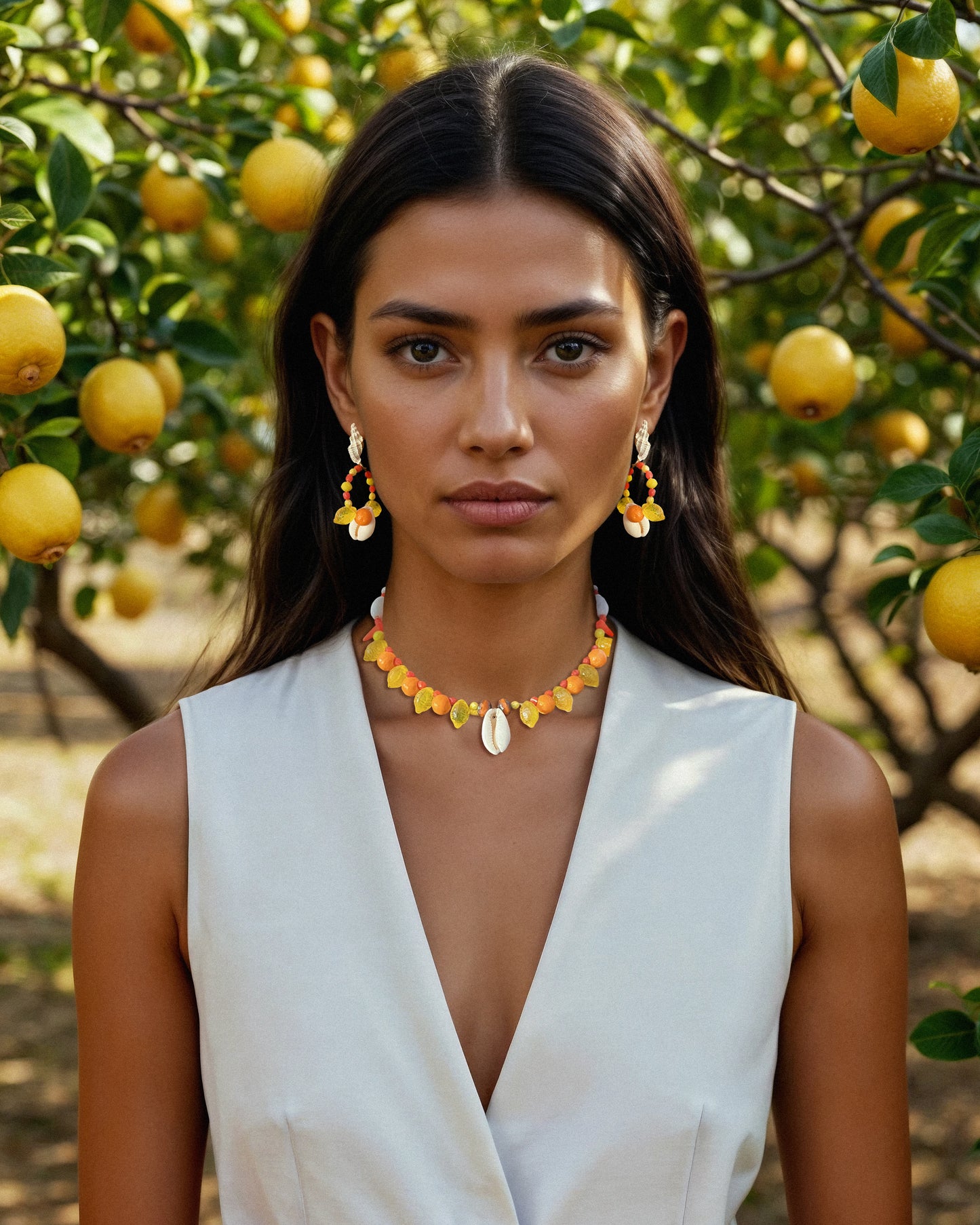 Collar de limones colección -SAL Y LIMÓN-