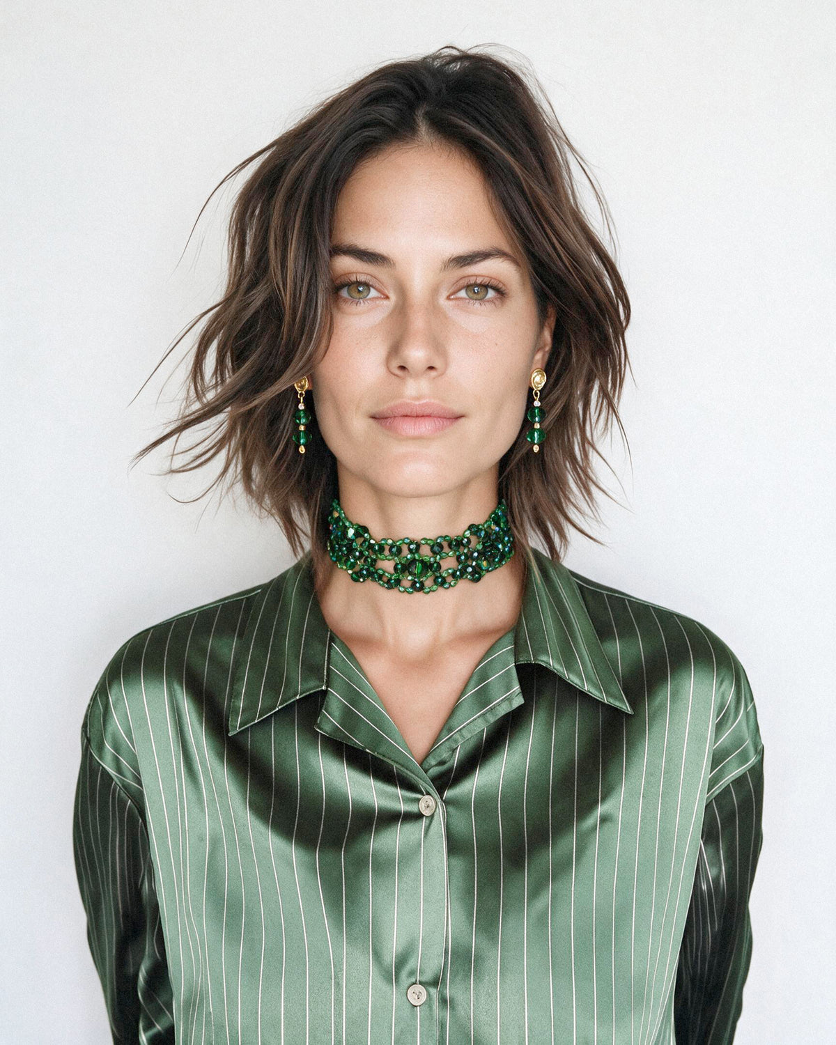 Choker Lúxury Green Majesty