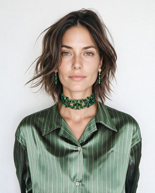 Choker Lúxury Green Majesty