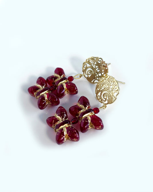 Tudor butterfly earrings from the CALA EMPERATRIZ collection