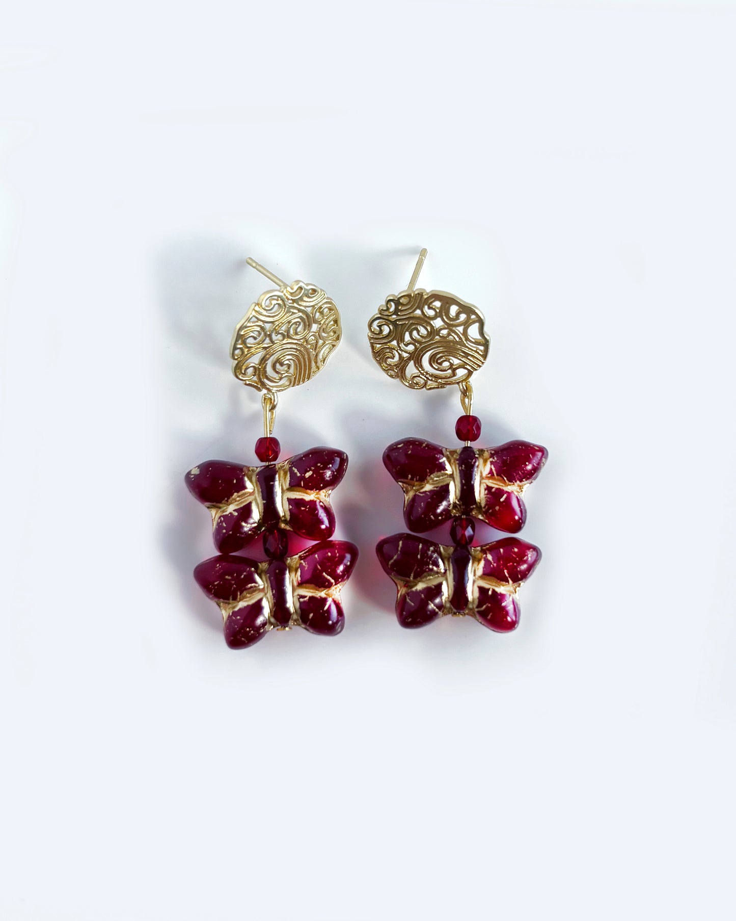 Tudor butterfly earrings from the CALA EMPERATRIZ collection