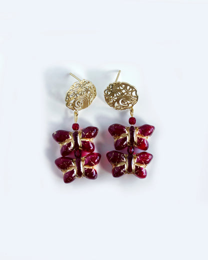 Tudor butterfly earrings from the CALA EMPERATRIZ collection