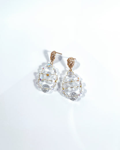 Pendientes CALIA de cristales transparentes brillo