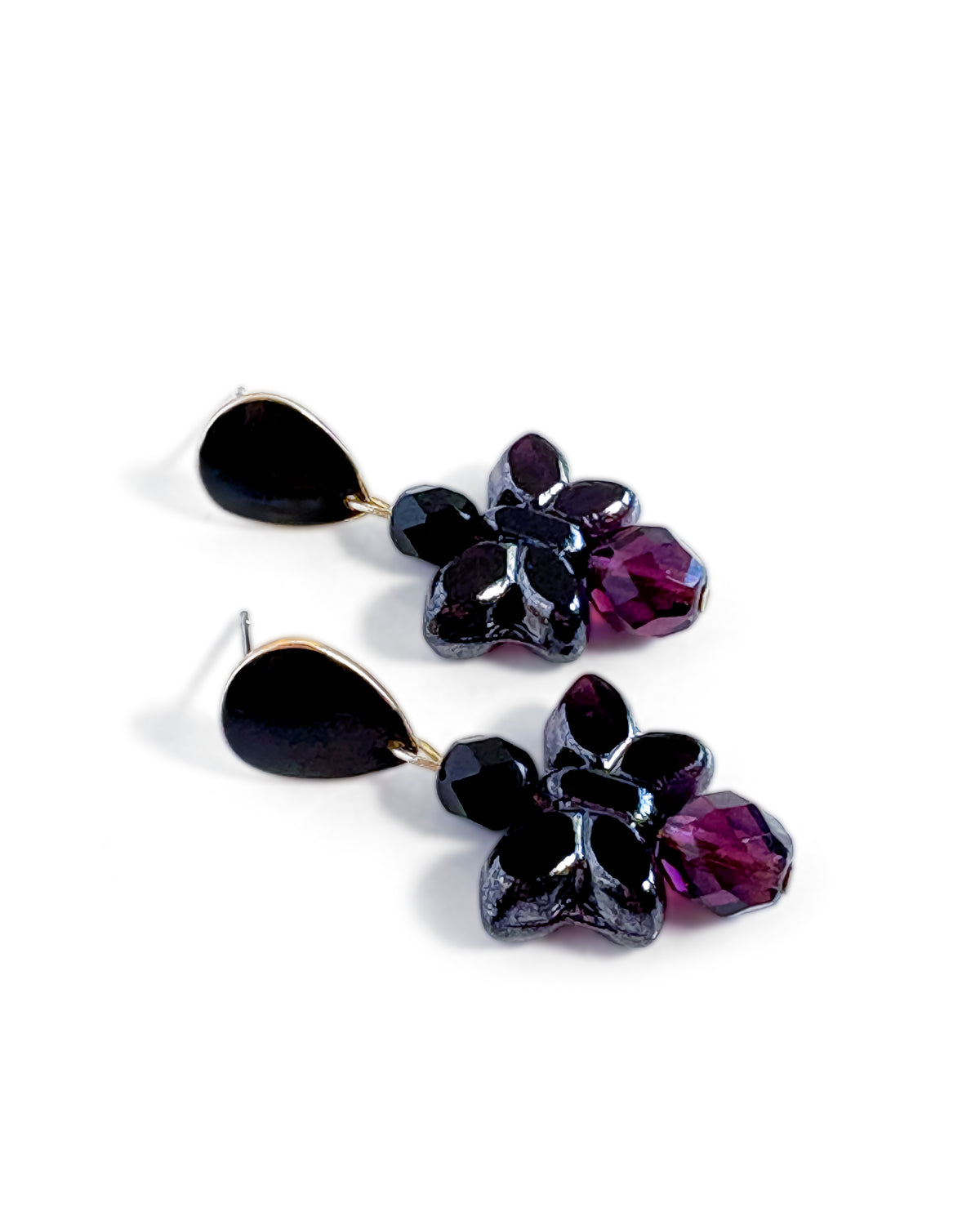 Pendientes Papillon Black Violet