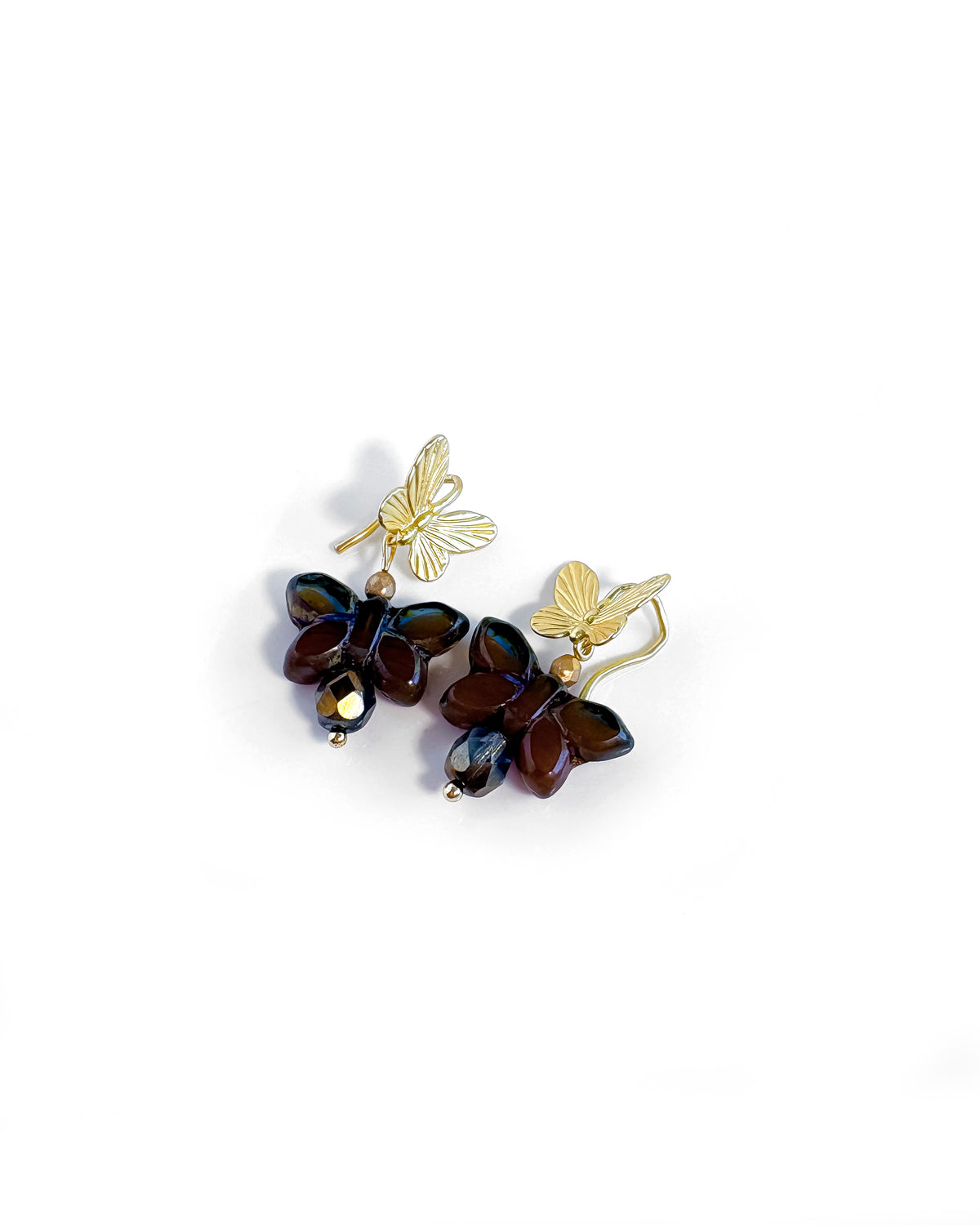 Pendientes Papillon Moka Blue