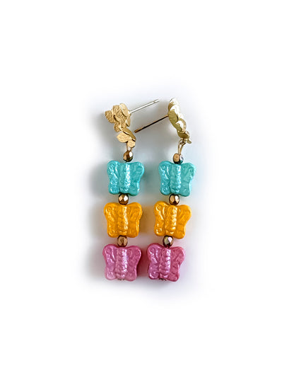 Pendientes Papillon Pastel