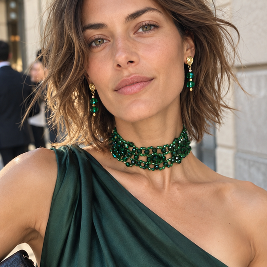Choker Lúxury Green Majesty